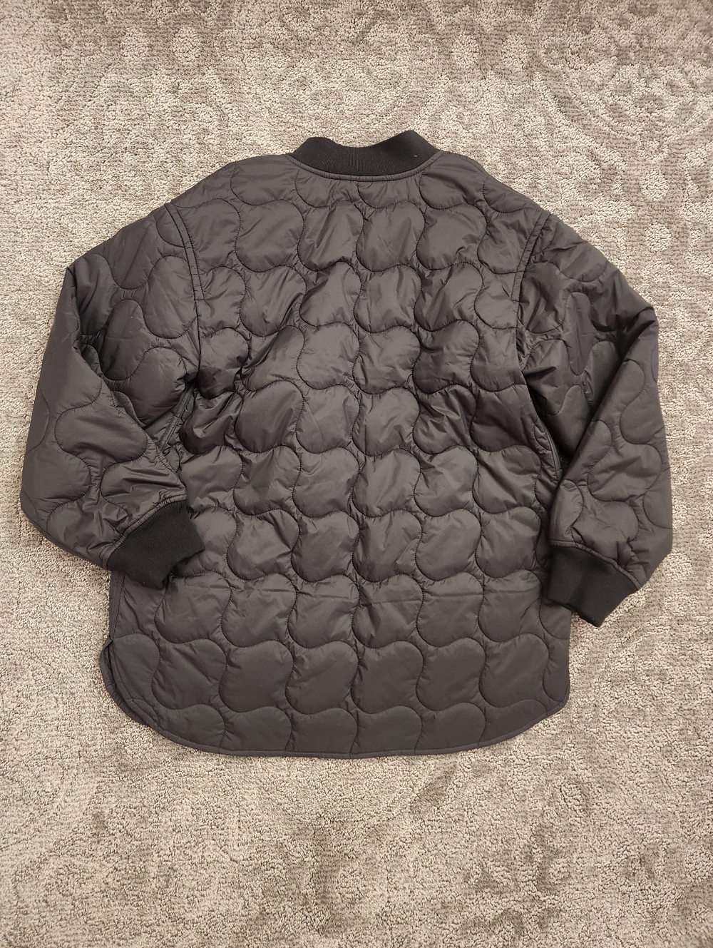Madewell Quilted Oversized Bomber Jacket Sz L - Picture 3 of 3